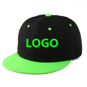 Cappellini con sfera 10 PZ / LOTTO SnapBack Bambino adulto Ricamo Logo Fai da te il tuo berretto Personalizzato Papà Sport Hip Hop Cappelli da uomo