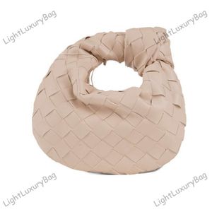 Mini-Jodie-Croissant-Modedesigner-Damen-Jodie-Bonbonfarbene, gewebte, geknotete Tragetasche, Bankett-Party-Unterarmtasche, Mini-Tasche, Wolkentasche