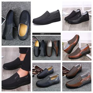 Casual Shoe GAI sneakers sport Cloth Shoe Men Single Business Classic Top Shoe Soft Sole Slipper Flat Leathers Men Shoes Black comfort soft size 38-50