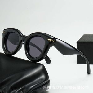 2 pcs Fashion luxury designer 2023 New round frame high-end sunglasses fashionable and trendy simple and personalized internet celebrity sunglasses