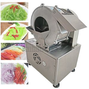 Vegetabilisk skärmaskin Electric Slicer Cabbage Chili Potato Lök Cutter Machine Automatisk grönsaksrexare Maskin