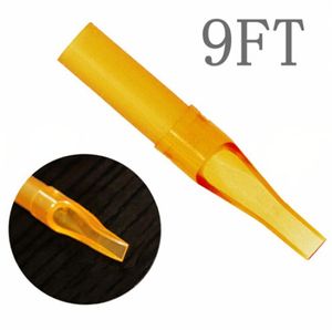 9FT 50PCS Disposable Yellow Tattoo Nozzle Tips Plastic Tips For Tattoo Machine Supply 9317264