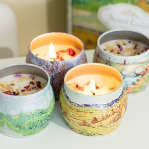 Conjunto de velas perfumadas para presente, velas para casa perfumadas, conjunto de velas de aromaterapia de cera de soja duradoura, presentes de aniversário para mulheres