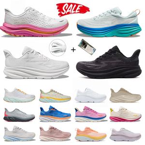 Kawana Pink Clifton 9 Running Shoes Mulheres Homens Bondi 8 Triplo Preto Branco Moda Livre Pessoas Clifton 8 Seaweed Blue Coral Mens Shoe Designer Sneakers Dhgate