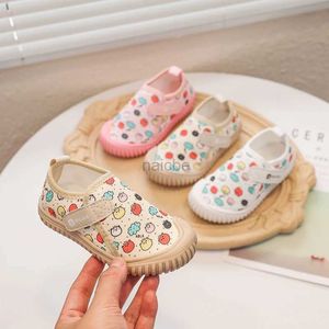 Sneakers 2023 Autumn Baby Girls Casual Shoes Childrens Sports Shoes Cartoon Baby Childrens Shoes Soft Sole Anti slip Kindergarten Sports Shoes 240322