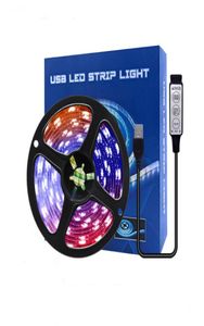 Set 5050 RGB su geçirmez renkli USB 3button uzaktan kumanda TV arka plan atmosferi Light7318861