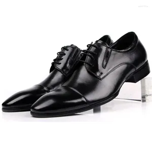 Scarpe eleganti taglia grande EUR 45 Oxford marroni marrone chiaro/nere con dita dei piedi Oxford da uomo in vera pelle da lavoro, ballo di fine anno, matrimonio maschile