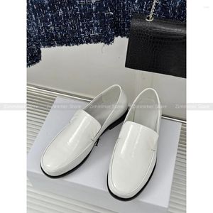 Freizeitschuhe Damen 23 Jahre Lefou England-Stil Einfaches Leder One Foot Steigbügel flach