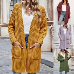 Women's Knits European And American Autumn Winter Knitted Cardigan For Grandma Cardigans Women Long Sweater