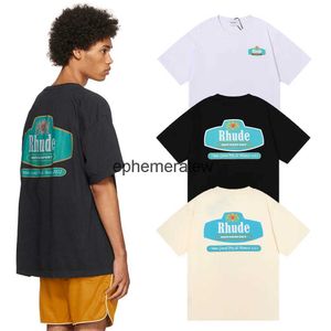 Homens camisetas Tendência Marca T-shirt Mens Melhor Qualidade Carta Impressão Estilo Verão Top Moda Alta H240401MNHP