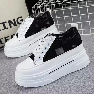Casual Shoes Women Colorblock Lace-Up Front Skate High-Top Sneakers Lätt arbete för inomhusut utomhusgym Zapatos de Mujer