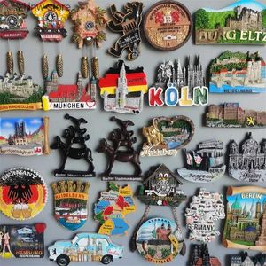 Fridge Magnets German tourism Souvenir Berlin Munich Hamburg Stuttgart Kole Bayern Bremen Schwarzwald Hohenzollern refrigerator magnet stickers Y240322