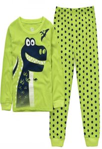 Dinosaur Boys Pijama Cotton Pajamas for Kids Cartoon Sleepwear Girls Pajamas Siut tshirtpants long spring pijamas4265253