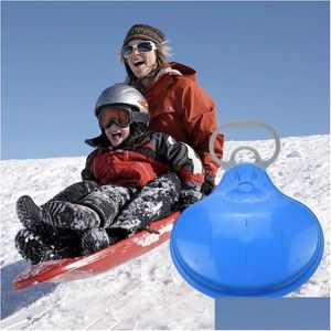 Sledding Kids Adt Snow Sleds Sand Slider Portátil Sledge Ski Pad Board Anti Skid Outdoor Grass Plastic Boards Luge 220831 Drop Deliver Otzw2