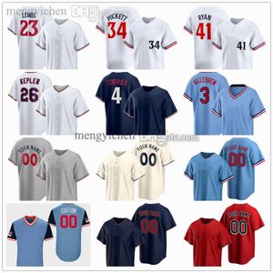 Costurado 2024 Jerseys de Beisebol 78 Simeon Woods Richardson 64 Jose Miranda 25 Byron Buxton 12 Kyle Farmer 49 Pablo Lopez 66 Jorge Alcala 83 Matt Canterino