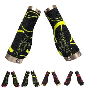 Propalm MTB Bike Silicone Handlebar Grips Particles Shock Absorption Antislid Double Lock Covers Bicycle Accessories 240318