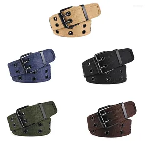 Cintos Dupla Linha PinBuckle Cinto Para Casual Wear Esporte Cintura Cintura Decorações de Moda