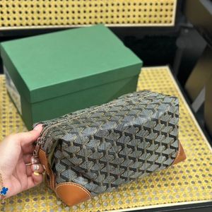 Designer espelho qualidade mulheres sacos cosméticos clássico zíper cruz corpo carteiras luxo higiênico 25 homens viagem vaidade sacos de couro genuíno pochette bolsa de ombro