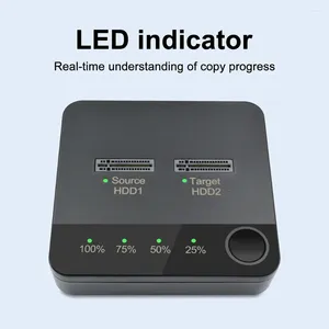 Hard Disk Copier With LED Indicator SSD Drive Duplicator Data Transmission Dual Rotors Reading For Store Computer