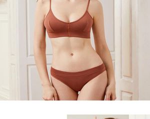 Nowe kobiety mody bawełniane bawełniane biustonosze Zestawy biustonosze dla Lady Push Up Bra Set Wygoda seksowna bielizna WXTZ420014668861