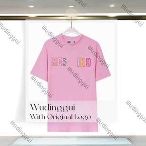 Designers Mens Womens T Shirts Tshirts Fashion Letter Printing Short Sleeve Lady Tees Luxurys Casual Clothes Tops T-shirt Moschi 943