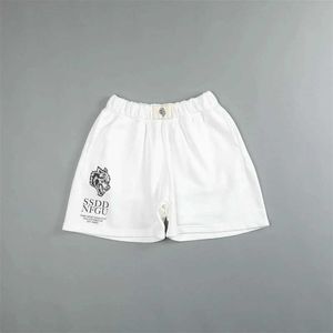 Shorts masculinos novo verão esportes de fitness algodão solto cinco pontos calça ginásio correndo treinamento lazer tendência praia calças h240401