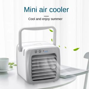 Fans högkvalitativa professionella luftkonditioneringsfläkt Portable Air Conditioner Mini USB uppladdningsbar Electric Fan Mini Air Cooler