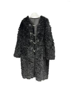 Women's Leather Sheep Curly Wool Fur One Coat Hundred With Fashion 2024 Winter 1026