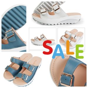 Casual Women's Sandals for Home Outdoor Wear Casual Shoes Gai Apricot Stor storlek Fashion Trend Women Easy Matching Waterproof Double Breasted Summer 2024 35-42