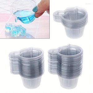 Tazze usa e getta Cannucce 20-100 Pz 40 ML Dispenser di plastica Kit di stampi in resina siliconica per strumenti di creazione di gioielli epossidici fai da te Accessori