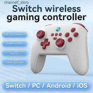 Oyun Denetleyicileri Joysticks Switch Pro Gamepad Bluetooth Nintendo Switch/Lite/OLED PC Kablosuz Oyun Denetleyicisi Turbo Fonksiyonu Joysticky240322