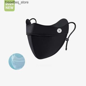 Mode-Gesichtsmasken, Halsmanschette, Sommer-Sonnenschutzmaske, weiblicher Augenschutz, atmungsaktiv, kühlender Farbverlauf, Anti-Reibung, Make-up, Anti-UV-Maske L240322