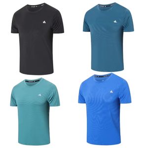 2024 New Casual a maniche corte in seta di ghiaccio abbigliamento sportivo Fitness Running Trend T-shirt da uomo moda abbigliamento estivo