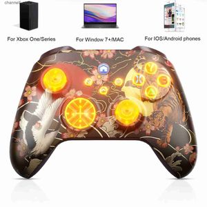 Oyun Denetleyicileri Joysticks Wifi Kuşlar Hayvanlar Xbox One/Series S/X Oyun Denetleyicisi için Kablosuz Gamepad iOS/Android Flash Joystick LED Kontrol Konsolosu240322