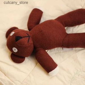 Pchane pluszowe zwierzęta 23 cm Mr Bean Teddy Bear Prezent urodzinowy taktyka Mrbean ma kreatywne śliczne pluszowe zabawki darmowa wysyłka L240322