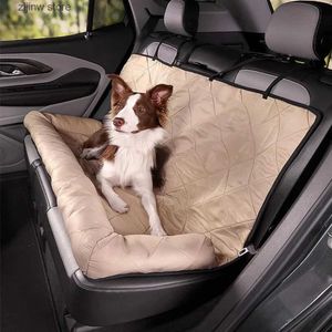 kennels pens Waterproof dog car seat cover double-sided fabric dog house pet supplies travel car seat protector anti scratch pad Y240322