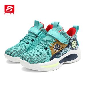 Schuhe Baaaploa Kinder Turnschuhe Kinder Sport Laufschuhe leichte atmungsaktive leichte leichte Jungen hochqualifizierte Kinder Basketballschuhe