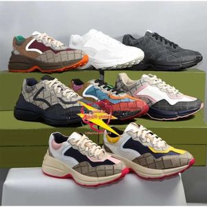 2024 novo designer casual gucchi gg guccir guccic guccishoes guccis sapatos moda homem tênis masculino feminino bege treinadores vintage moda ao ar livre sapatos esportivos