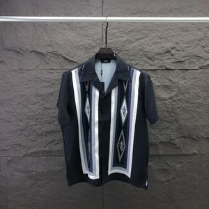 Camisa masculina primavera/verão/outono/inverno de manga comprida listrada de negócios casual com manga três quartos camisa slim fit para homens, tamanho M-3XL #023