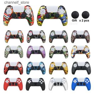 Controller di gioco Joystick Custodia protettiva in silicone per Playstation 5 Per accessori Controller Custodia in gomma per joystick sottili Impugnature per pollice CapsY240322