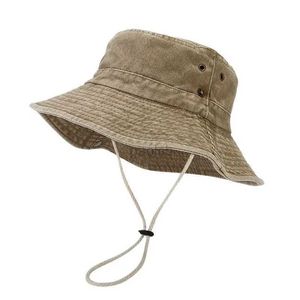 Breite Krempe Hüte Eimer Hüte Neue Mode Sommer Breite Krempe Hut Cowboy Herren Outdoor Angeln Wandern Strand Hut Atmungsaktiv und UV-beständig Sonnenhut 240322