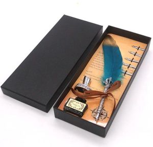 The pen golden feather pen gift box for students012342671956