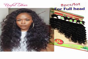 vendita superiore Ombre estensioni bionde capelli brasiliani onda profonda ricci umani intrecciare l'estensione dei capelli afro-americani capelli malesi huma5305339