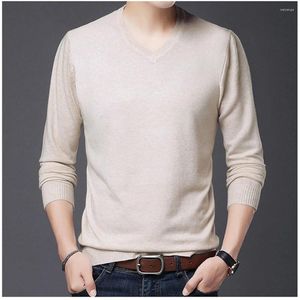 Erkek Sweaters Erkekler Masif Yumuşak Renk V Yağ İnce Fit Sweater Klasik Saf Siyah Kakarma Çeken Homme Kaşmir Yün Gömlekleri MZM066