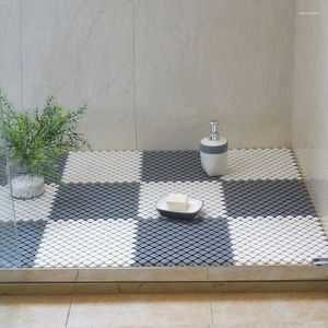 Bath Mats 23X23cm Bathroom Anti-slip Floor Waterproof Elastic Bedroom Toilet Carpet