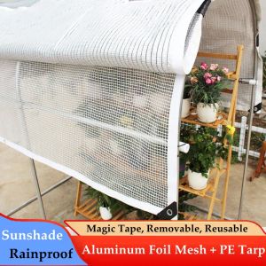 Nets 2 Layers Sun Shade Net With Rainproof PE Tarpaulin Garden Balcony Plants Cover Outdoor Sun Screen Mesh Waterproof Sunshade Net