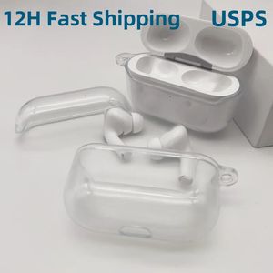 Прозрачный чехол для AirPods Pro 2 air pods 3 наушников Аксессуары для наушников 2-го поколения Силиконовый симпатичный защитный чехол Apple Wireless Charging Box Противоударный чехол