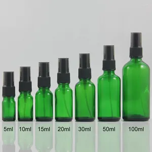 Storage Bottles High Quality Mini Travel Portable 5ml Glass Spray Perfume Wholesale Green Atomizer