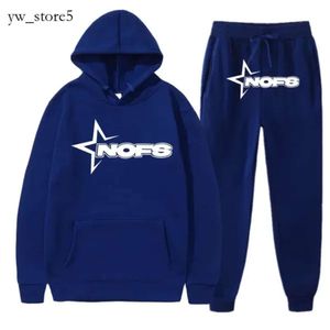 NOFS Tracksuits 패션 디자이너 Y2K 트랙 슈트 남성 세트 겨울 소노 오프 피스 가을 스웨트 스포츠 조깅 선수 7684