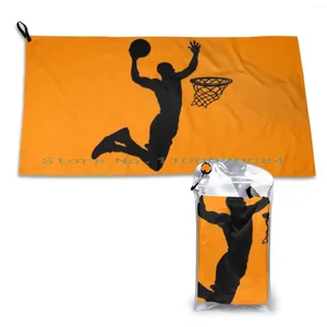 Handtuch Basketball schnell trocknend Fitnessstudio Sport Bad tragbar B Ball Cool Fußball Michael Mj Court Fan